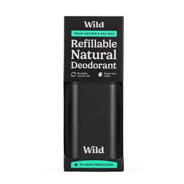 *Men's Black Case and Fresh Cotton and Sea Salt Deo Starter Pack - Wild