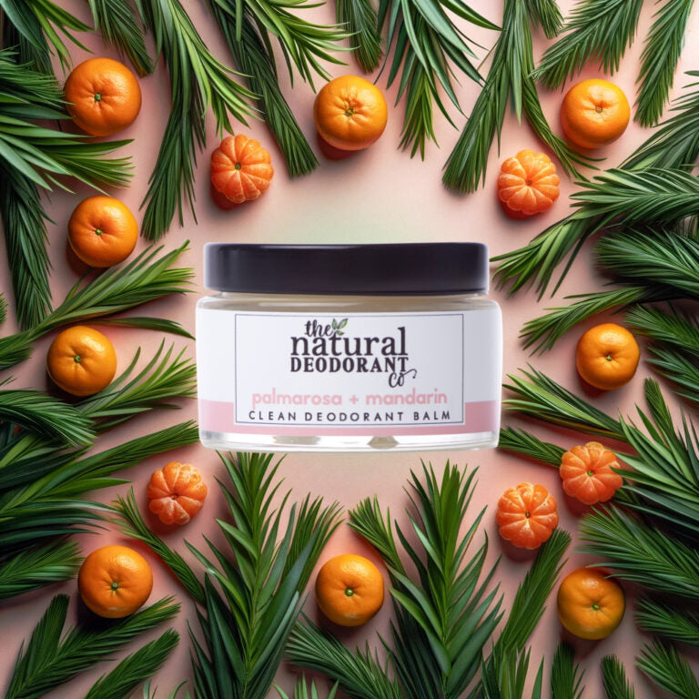 Clean Deodorant Balm Palmarosa-Mandarin | 55g - The Natural Deo Co