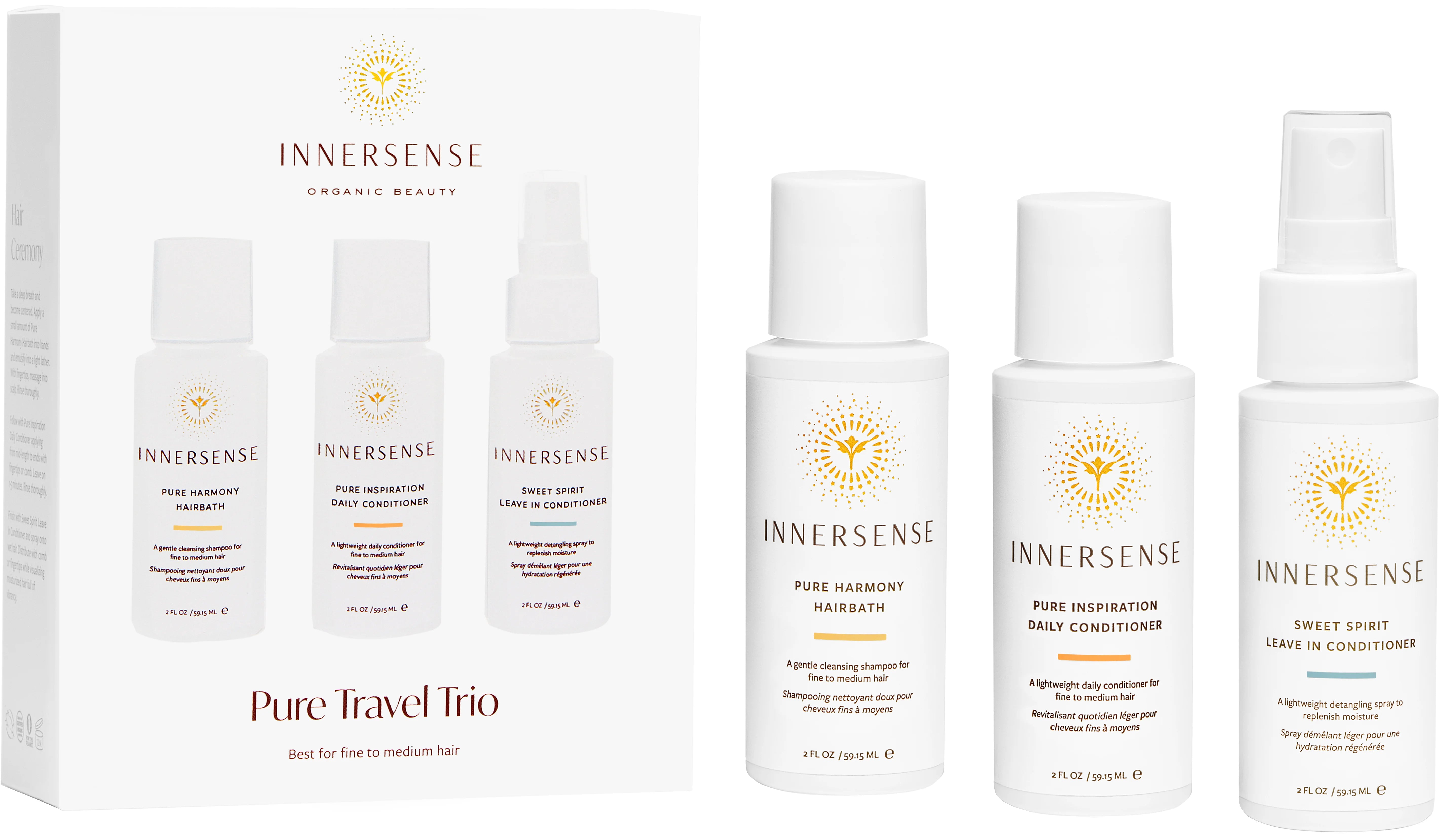 Innersense - Pure travel trio -3x59ml