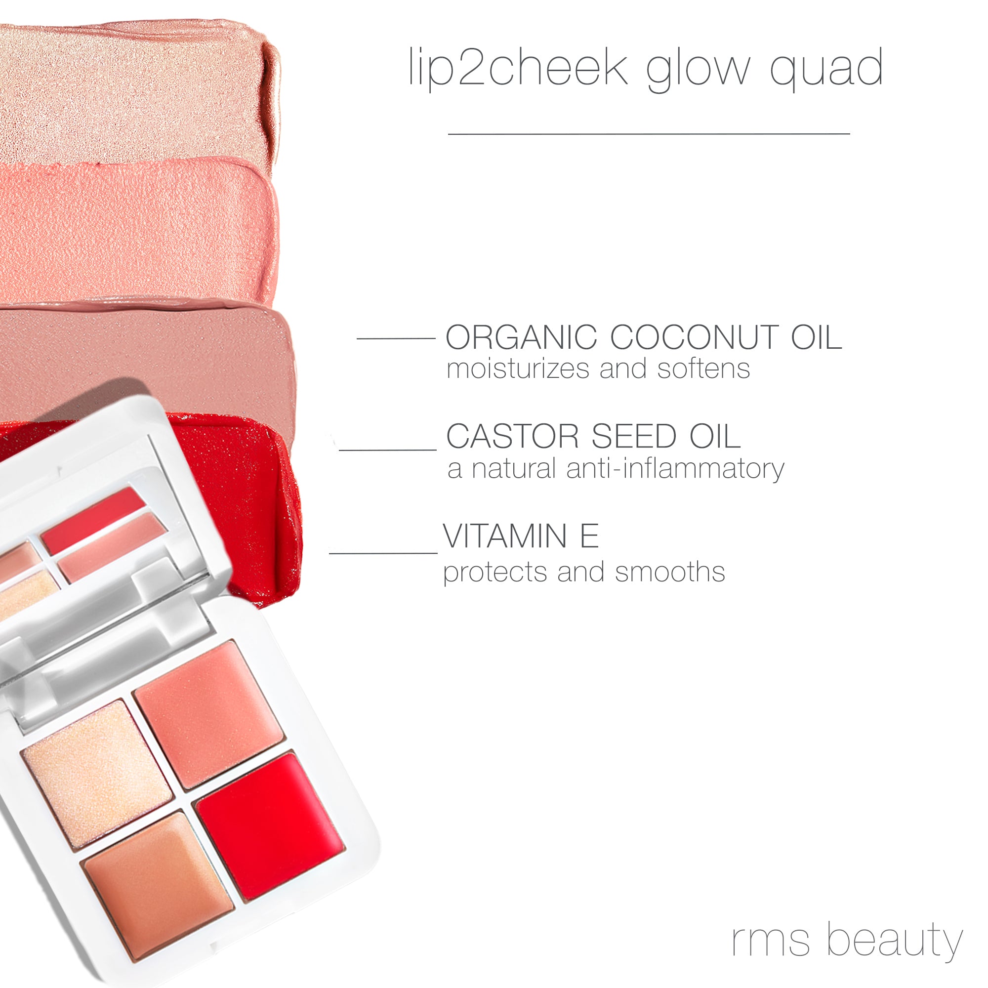 Lip2cheek Glow Quad - RMS Beauty