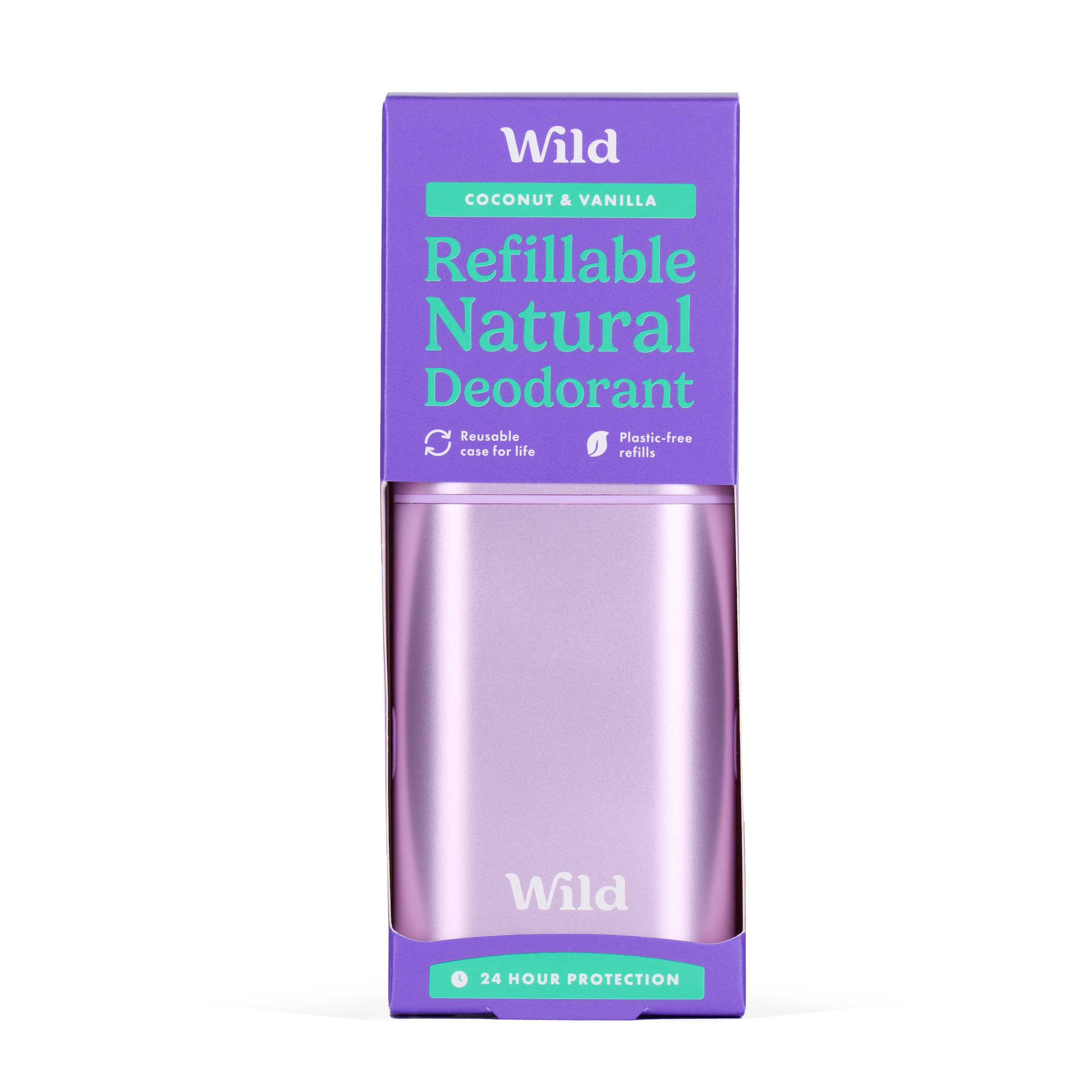 *Purple Case + Coconut & Vanilla Deo Refill - Wild