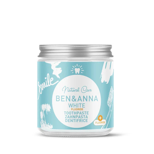 Toothpaste 4 varianten, Glass jar | Ben&Anna, 100ml