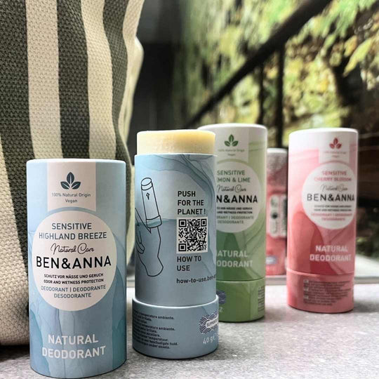 Papertube Deodorant Sensitive - 3 scents | Ben&amp;Anna 
